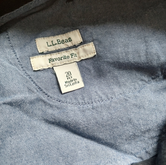 L.L.Bean Favorite Fit Corduroy Pants Jeans Black Ankle Cropped Cotton Pockets 20 - Picture 16 of 16